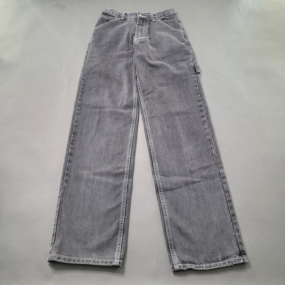 Brandy Melville John Galt Straight Cargo Carpenter Jeans Womens Size Small Black